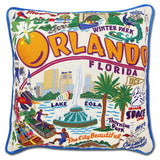 Orlando Hand-Embroidered Pillow from Quirks!
