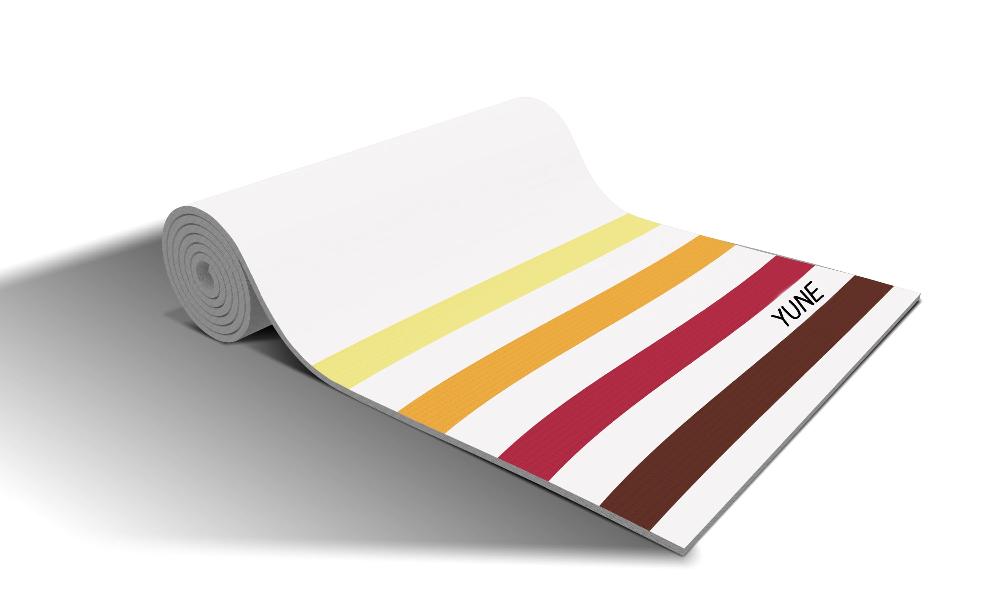 Yune Yoga Striped Yoga Mat OS76 from Yune Yoga