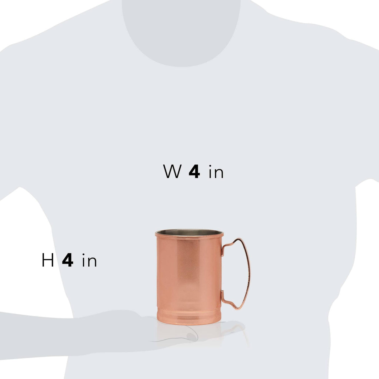Libbey Moscow Mule Copper Mugs, 14-ounce, Set of 4 from Libbey