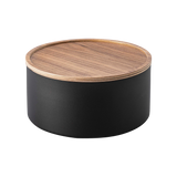 Storage Case - Two Sizes - Steel + Wood from Yamazaki Home