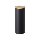 Round Tissue Case - Steel + Wood from Yamazaki Home