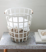 Wire Basket (18" H)  - Steel + Wood from Yamazaki Home