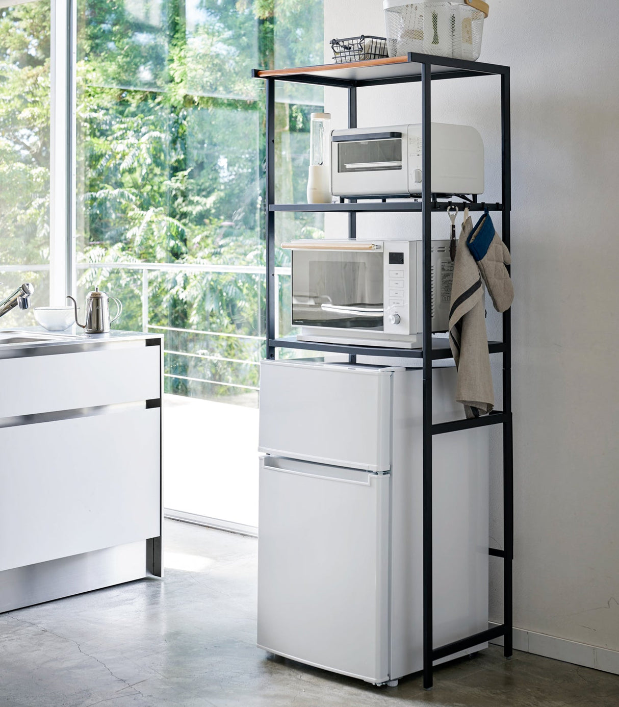Three-Tier Storage Rack - (67" H) - Steel from Yamazaki Home