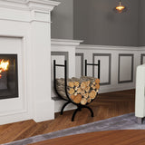 Oval Shaped Metal Log Holder from VITAHOME DESIGN LLC