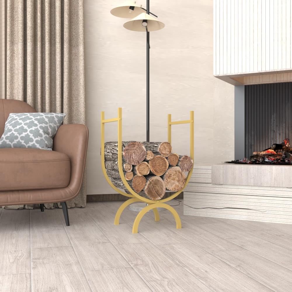 Oval Shaped Metal Log Holder from VITAHOME DESIGN LLC