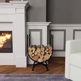 Oval Shaped Metal Log Holder from VITAHOME DESIGN LLC