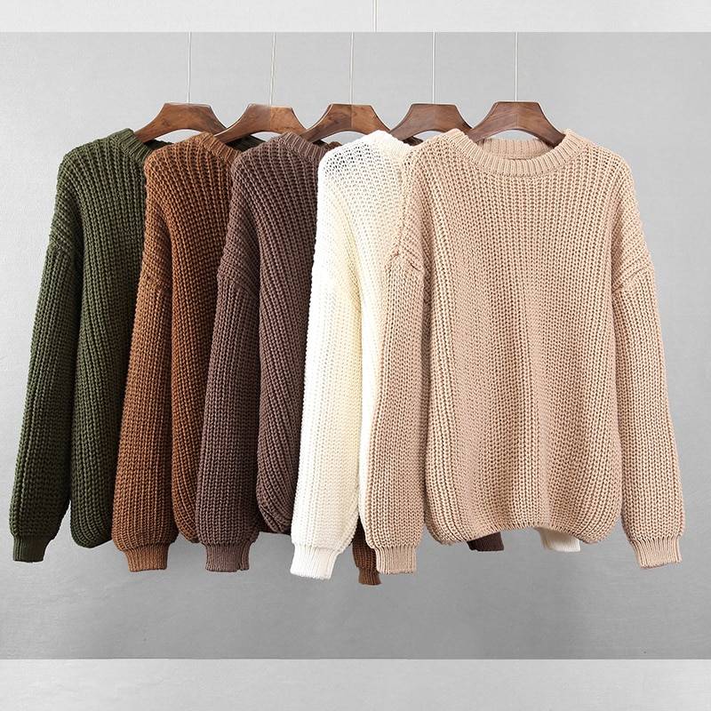 Loose Oversized Knit Sweater From Kawaii Stop