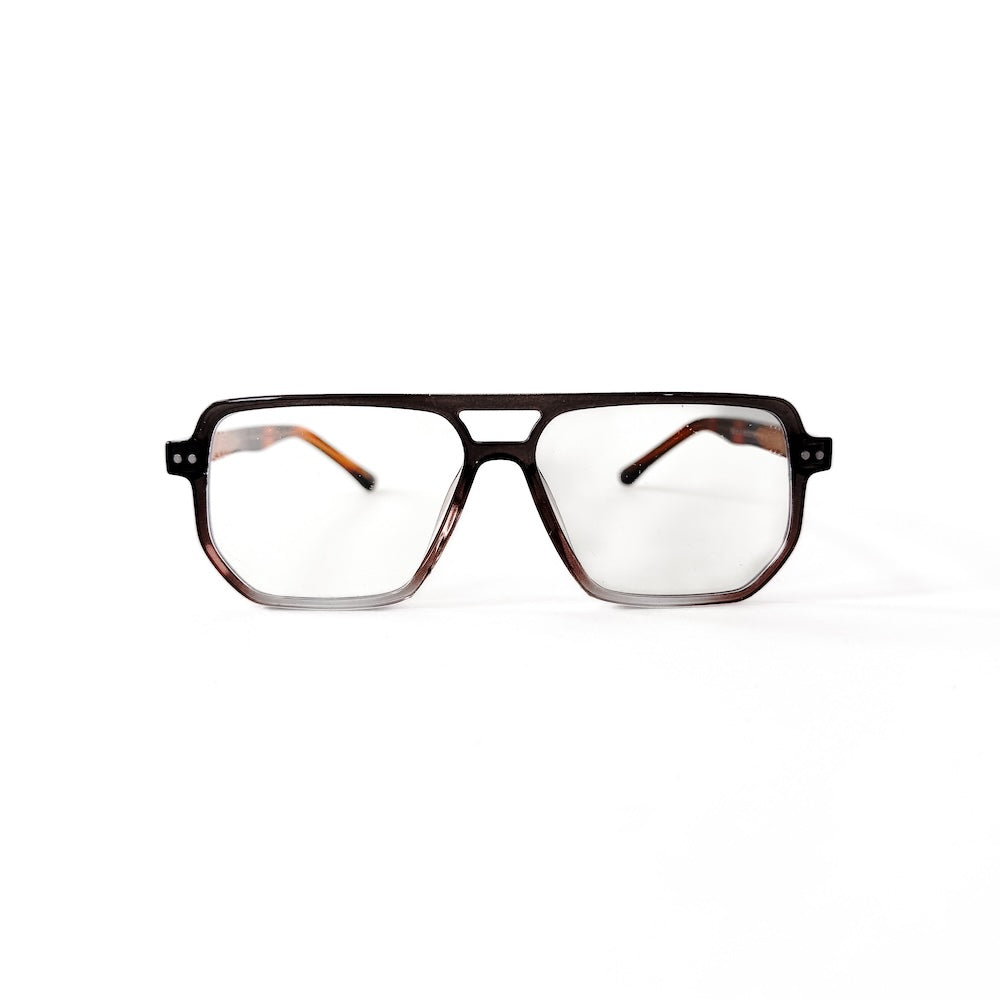 Oversized Square Aviator Blue Light Glasses from Pretty Simple