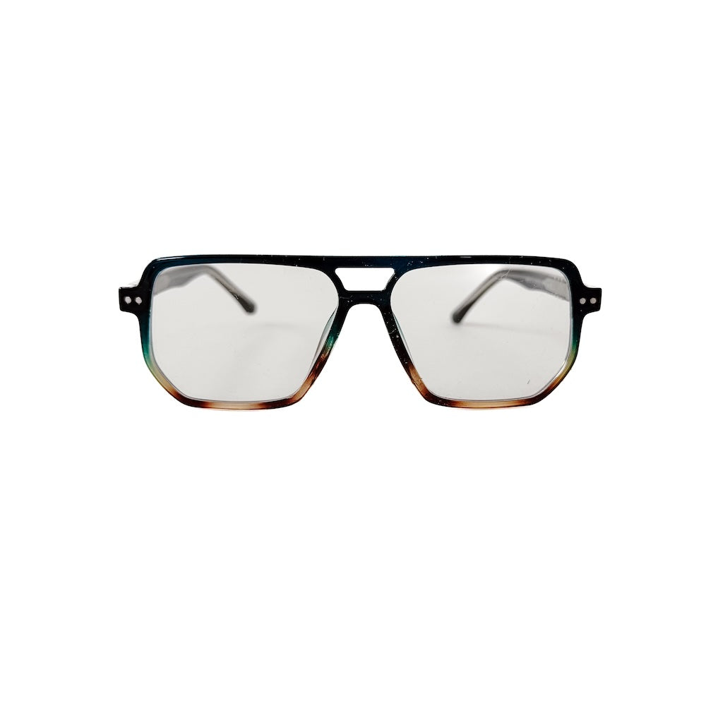 Oversized Square Aviator Blue Light Glasses from Pretty Simple