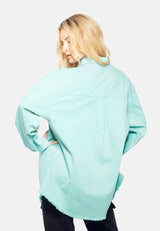 Oversized Long Sleeve Shacket from London Rag International