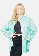 Oversized Long Sleeve Shacket from London Rag International