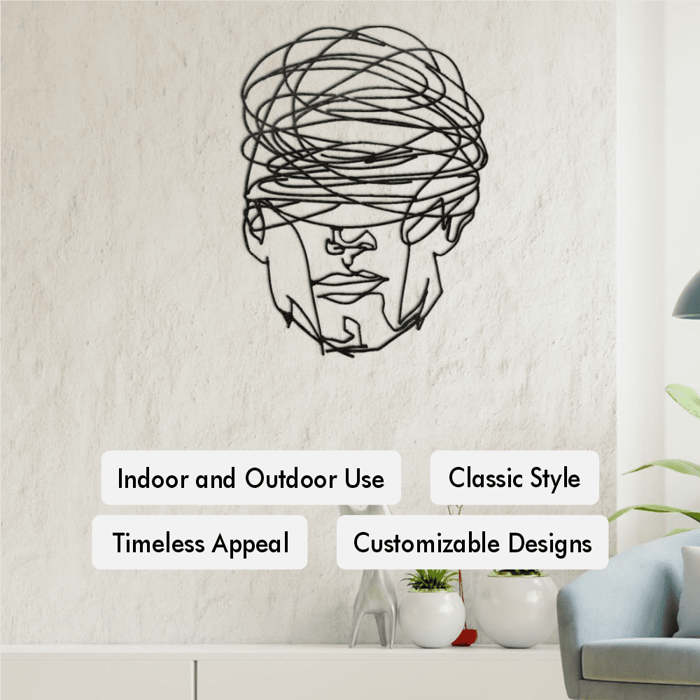 Overthinking Man Metal Wall Decor from VITAHOME DESIGN LLC