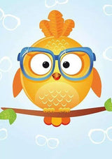 Owl Leo WD249 7.9 x 11.8 inches Wizardi Diamond Painting Kit from Wizardi
