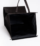 Laundry Hamper with Cotton Liner - Two Sizes - Steel + Cotton from Yamazaki Home