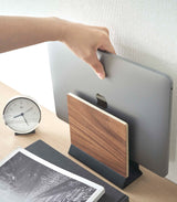 Slim Laptop Stand - Steel + Wood from Yamazaki Home