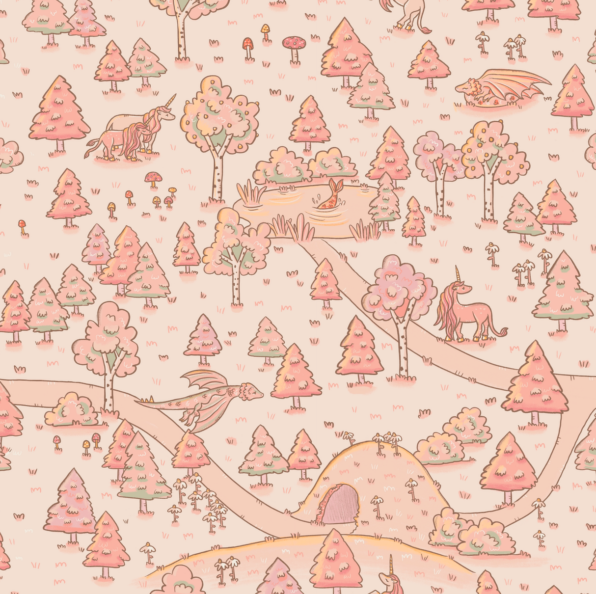 Aubrette Wallpaper by Tylee Hansen from Loomwell Home Goods