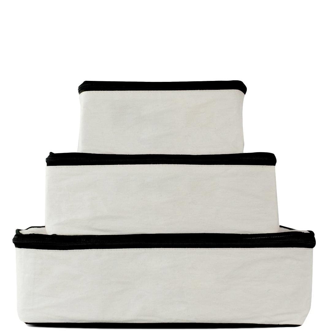 Cotton Packing Cubes, 3-pack Cream From Bag-all