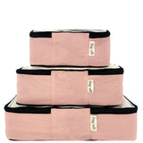 Cotton Packing Cubes, 3-pack Pink/Blush From Bag-all
