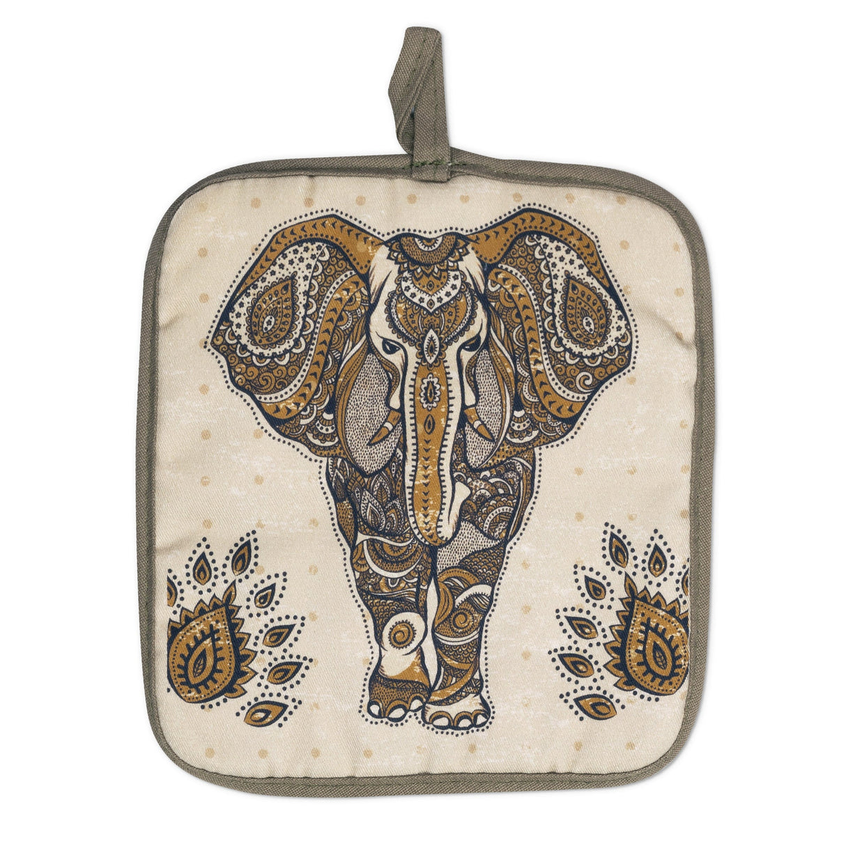 Elephant Boho Oven Mitts And Potholder Set From Zapps Clothing