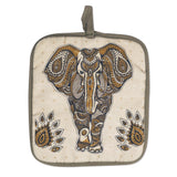 Elephant Boho Oven Mitts And Potholder Set From Zapps Clothing
