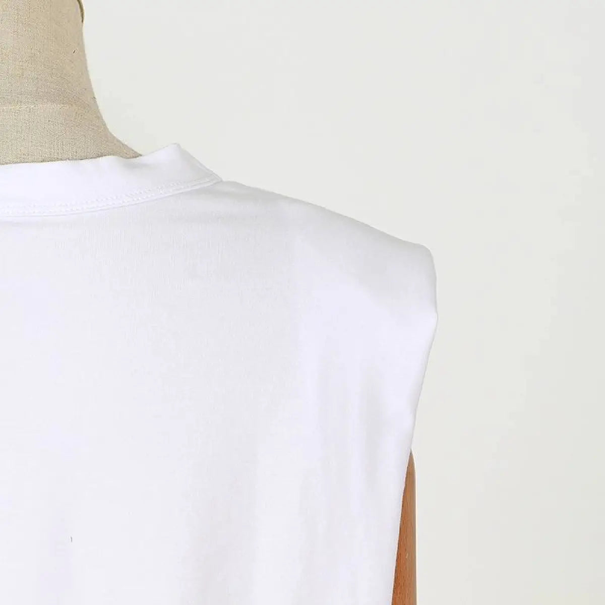 Padded Shoulder Sleeveless Tee From Kawaii Stop