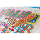 Palm Beach Hand-Embroidered Pillow from Quirks!