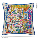 Palm Beach Hand-Embroidered Pillow from Quirks!