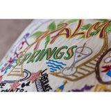Palm Springs Hand-Embroidered Pillow from Quirks!