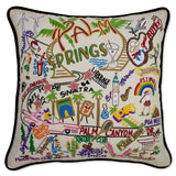Palm Springs Hand-Embroidered Pillow from Quirks!