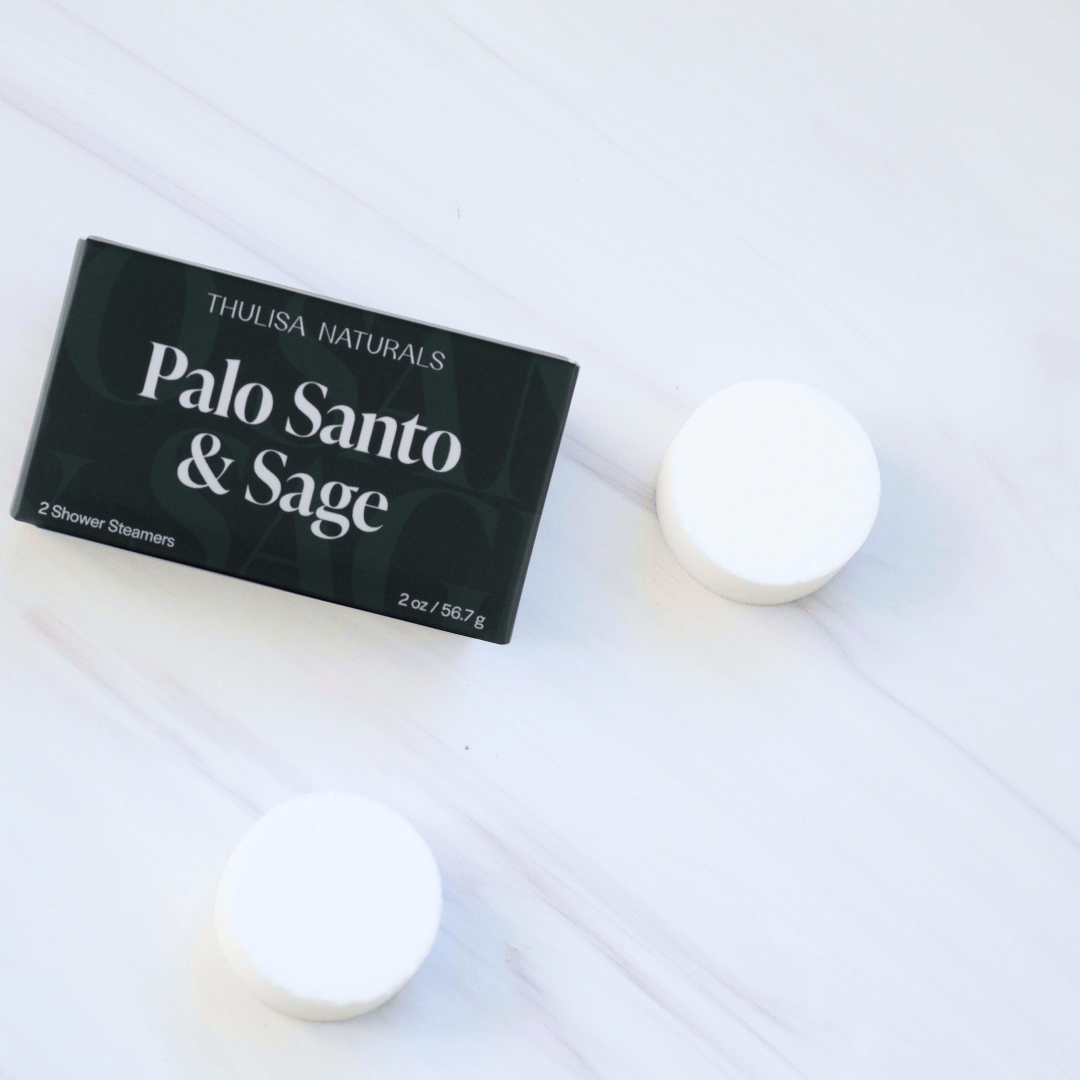 Made for Men Palo Santo Shower Steamer Duo from Thulisa Naturals