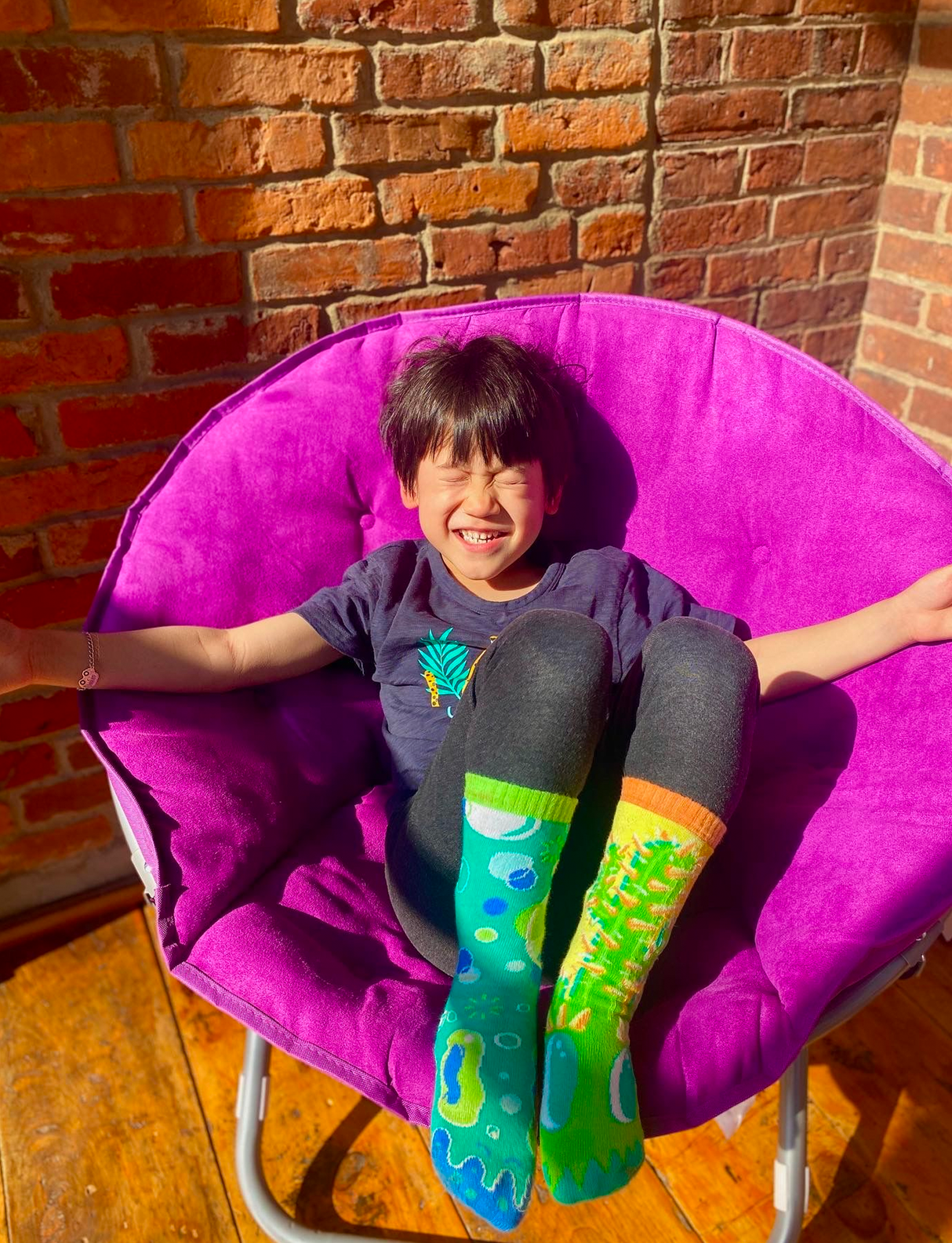 KIDS POKEY & POPPY NO SLIP SOCKS from Pals Socks