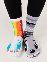 ADULT RAINBOWFACE & MR. GRAY SOCKS from Pals Socks