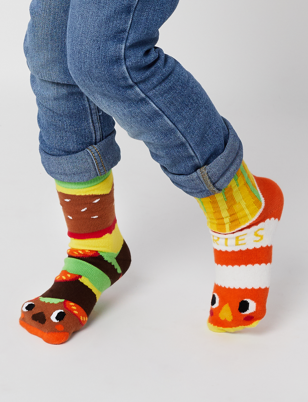 ADULT BURGER & FRIES SOCKS from Pals Socks