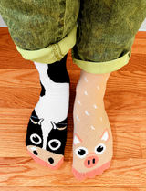 ADULT COW & PIG SOCKS from Pals Socks
