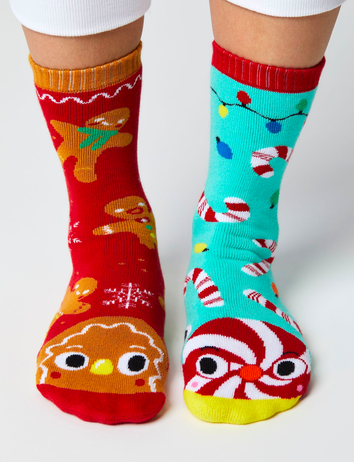 ADULT GINGERBREAD & CANDY CANE CHRISTMAS SOCKS from Pals Socks