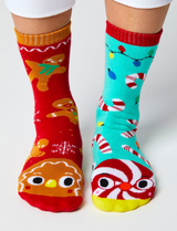 ADULT GINGERBREAD & CANDY CANE CHRISTMAS SOCKS from Pals Socks