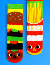 ADULT BURGER & FRIES SOCKS from Pals Socks