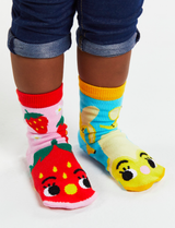 KIDS STRAWBERRY & BANANA NO SLIP SOCKS from Pals Socks