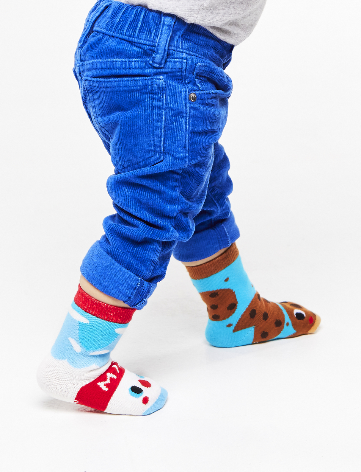 KIDS MILK & COOKIES NO SLIP SOCKS from Pals Socks