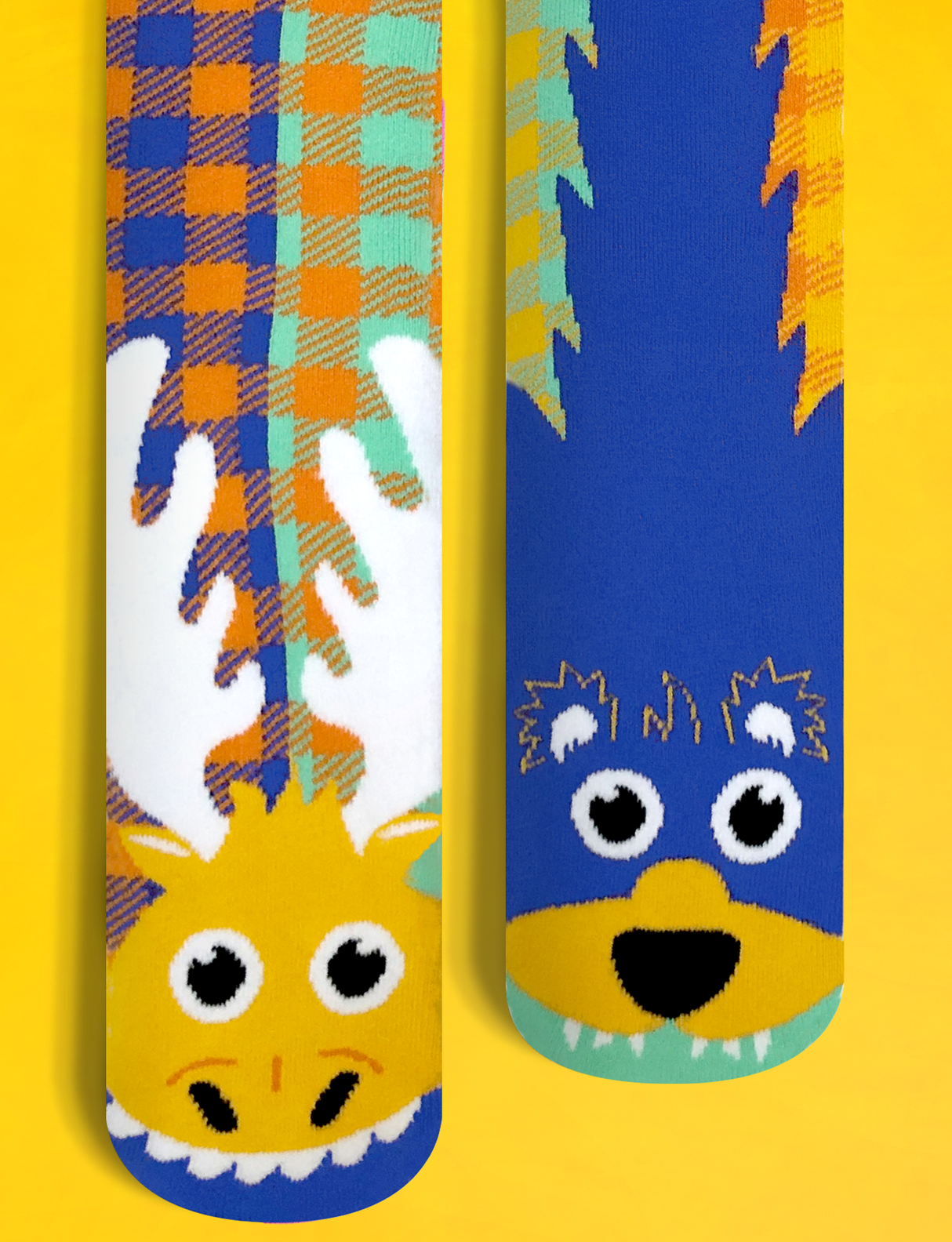 KIDS MOOSE & BEAR NO SLIP SOCKS from Pals Socks