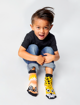 KIDS SLOTH & CHEETAH NO SLIP SOCKS from Pals Socks