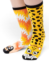 ADULT SLOTH & CHEETAH SOCKS from Pals Socks