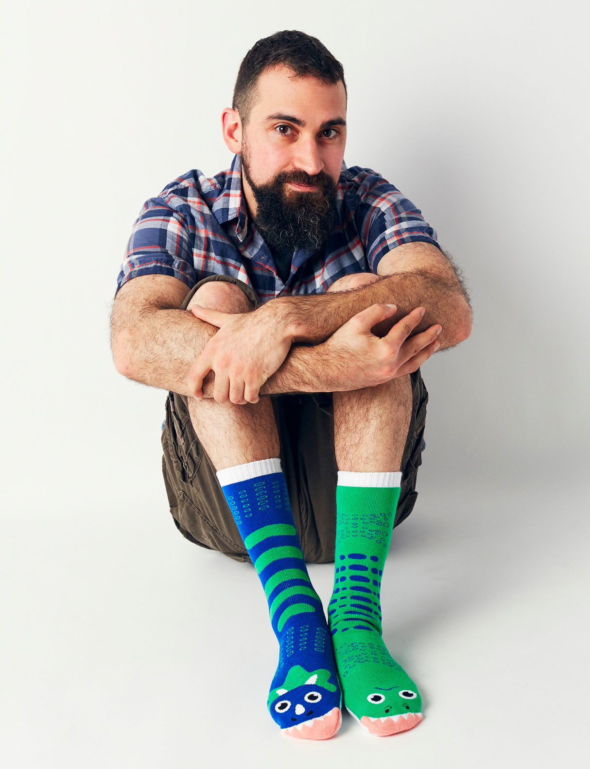 ADULT T-REX & TRICERATOPS SOCKS from Pals Socks
