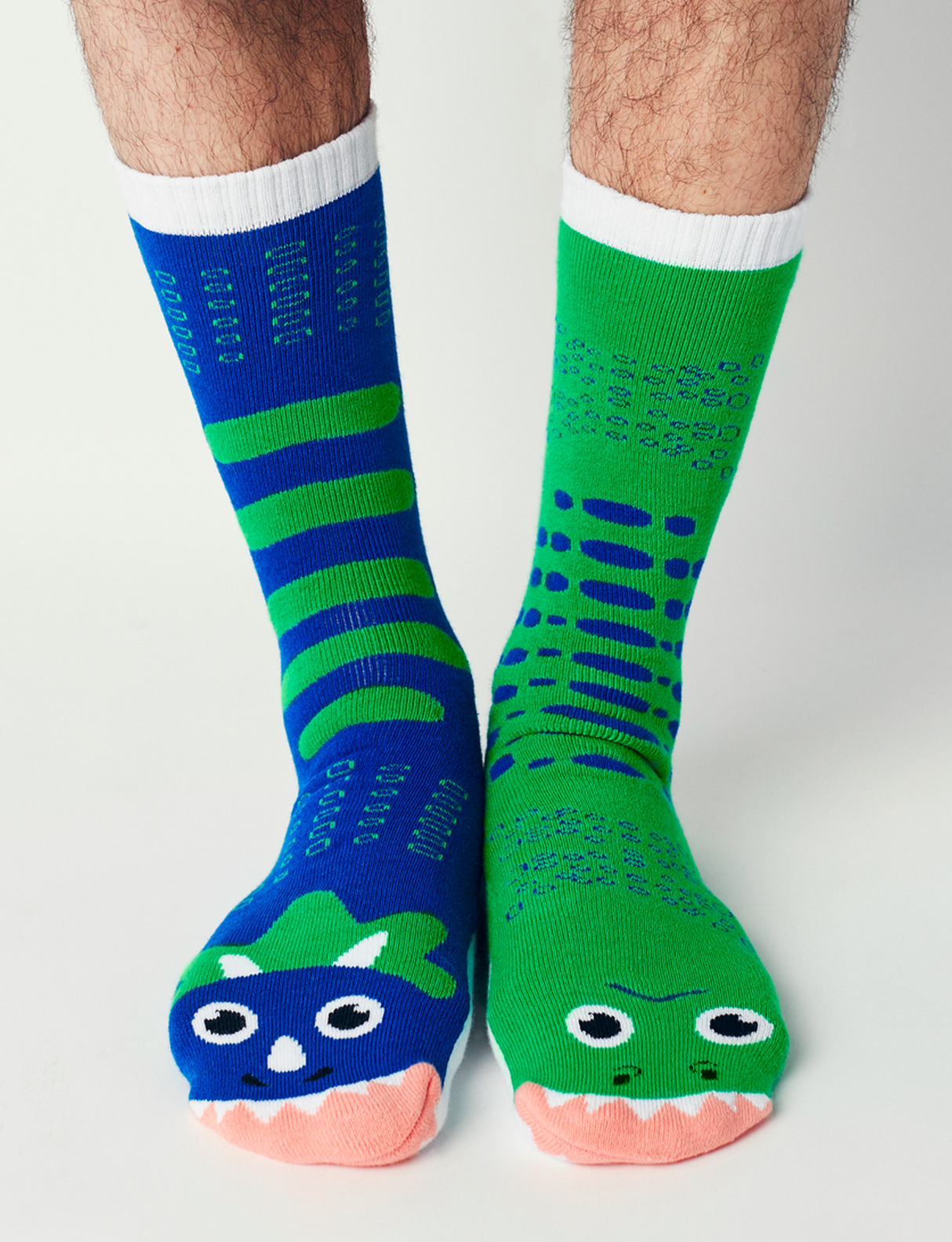 ADULT T-REX & TRICERATOPS SOCKS from Pals Socks