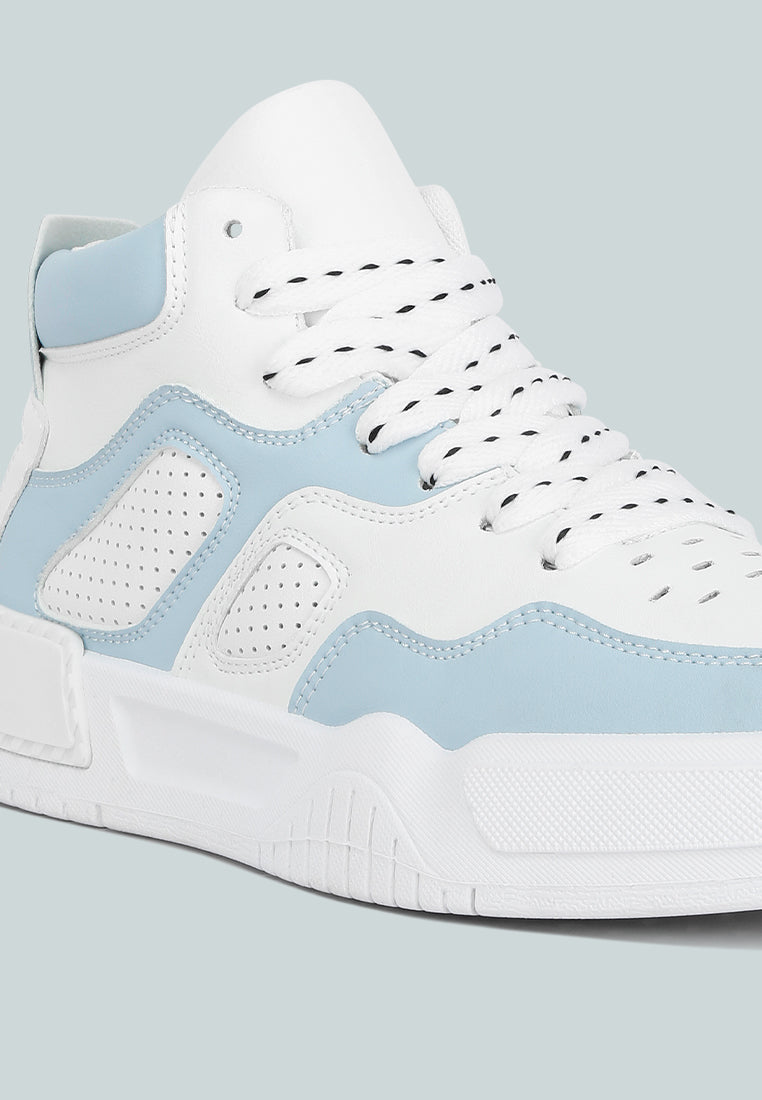 Panelling Detail Ankle Length Sneakers from London Rag International