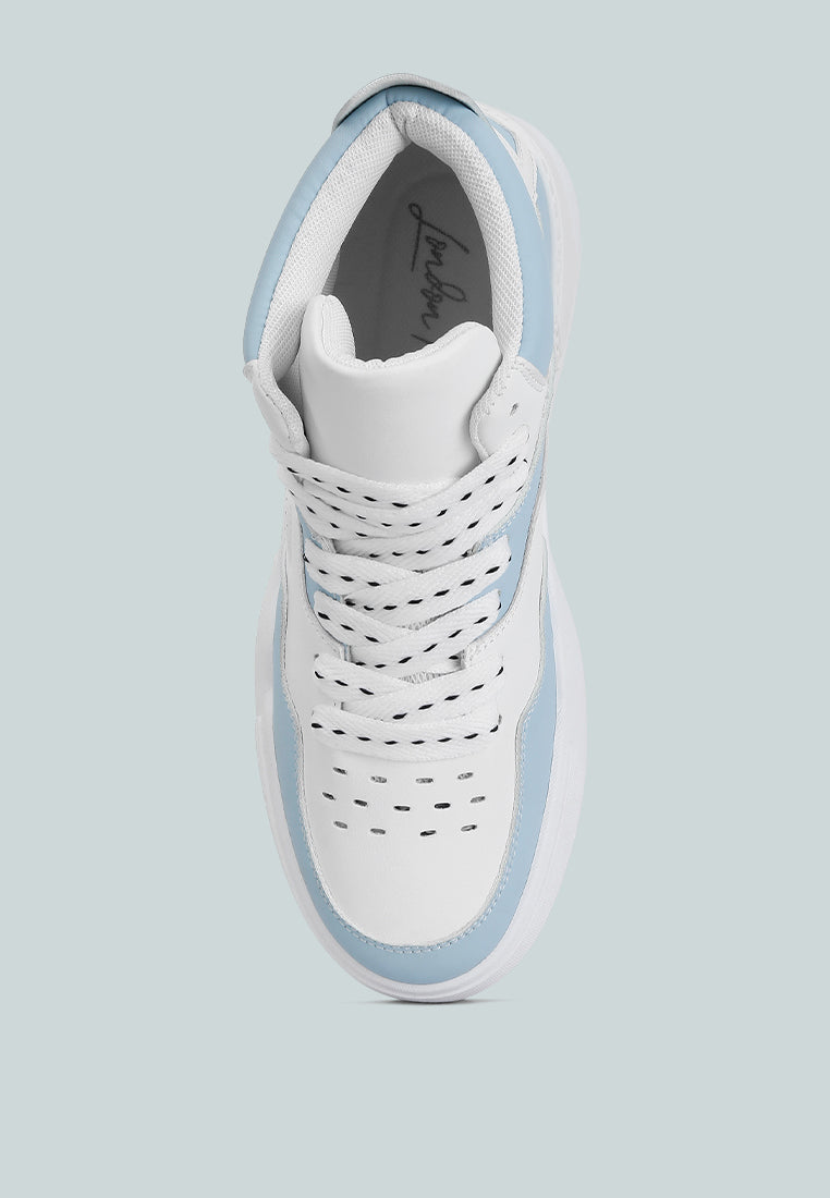 Panelling Detail Ankle Length Sneakers from London Rag International