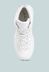 Panelling Detail Ankle Length Sneakers from London Rag International