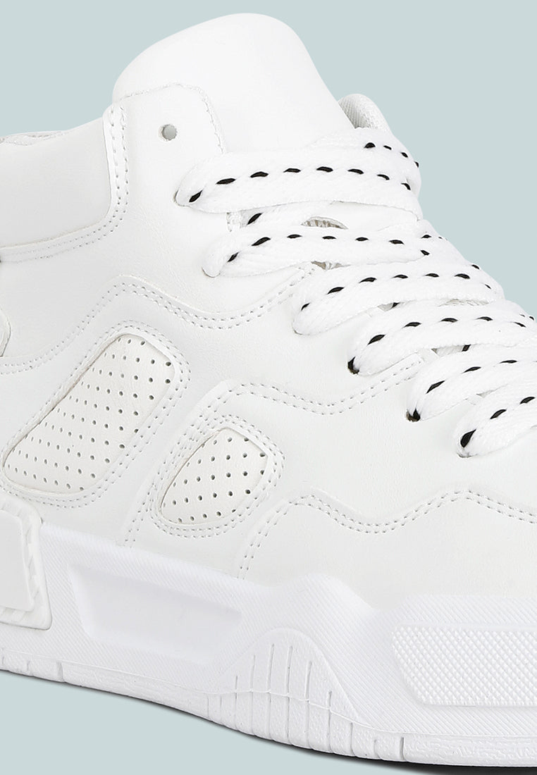 Panelling Detail Ankle Length Sneakers from London Rag International
