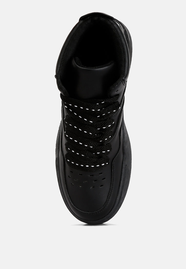 Panelling Detail Ankle Length Sneakers from London Rag International