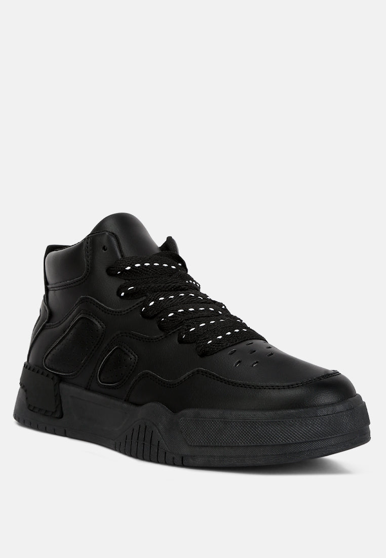 Panelling Detail Ankle Length Sneakers from London Rag International